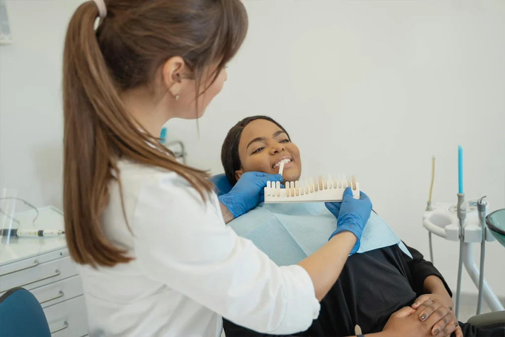 Dentist and Woman in Chair