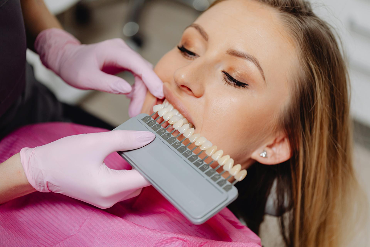 Woman Having Teeth Whitening
